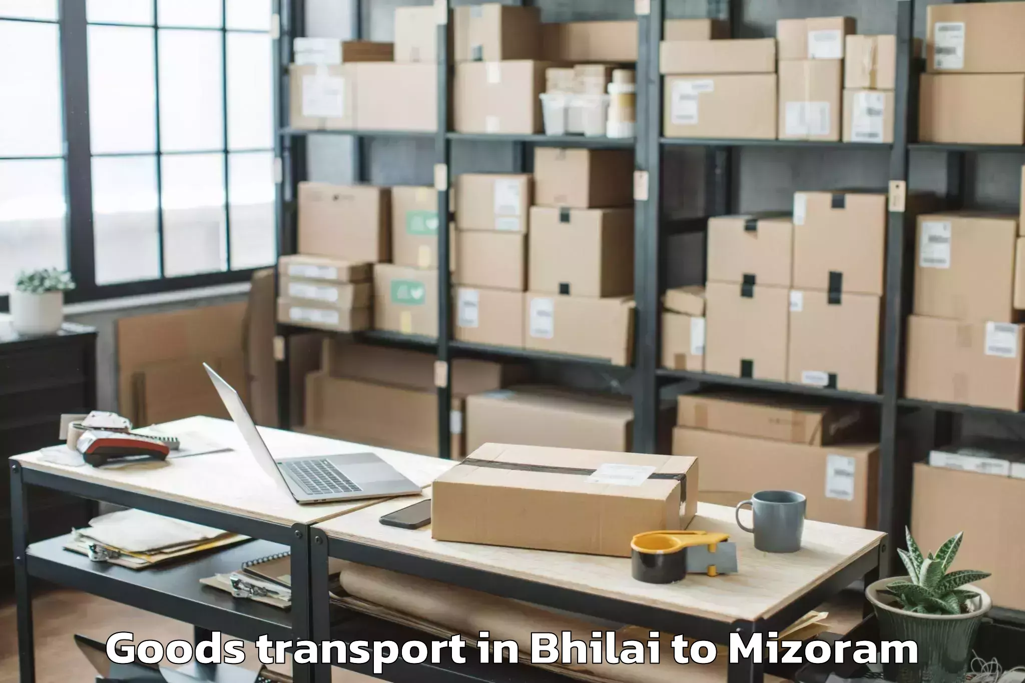 Efficient Bhilai to Ngopa Goods Transport